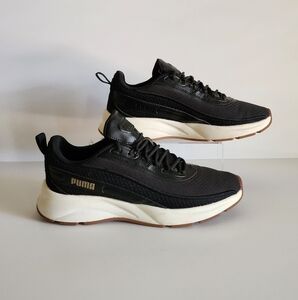 Puma Cyra Women's 8.5 Black Puma Gold Running Shoes